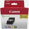Canon CLI-551 (6509 B 015) Tintenpatrone MultiPack  kompatibel mit 
